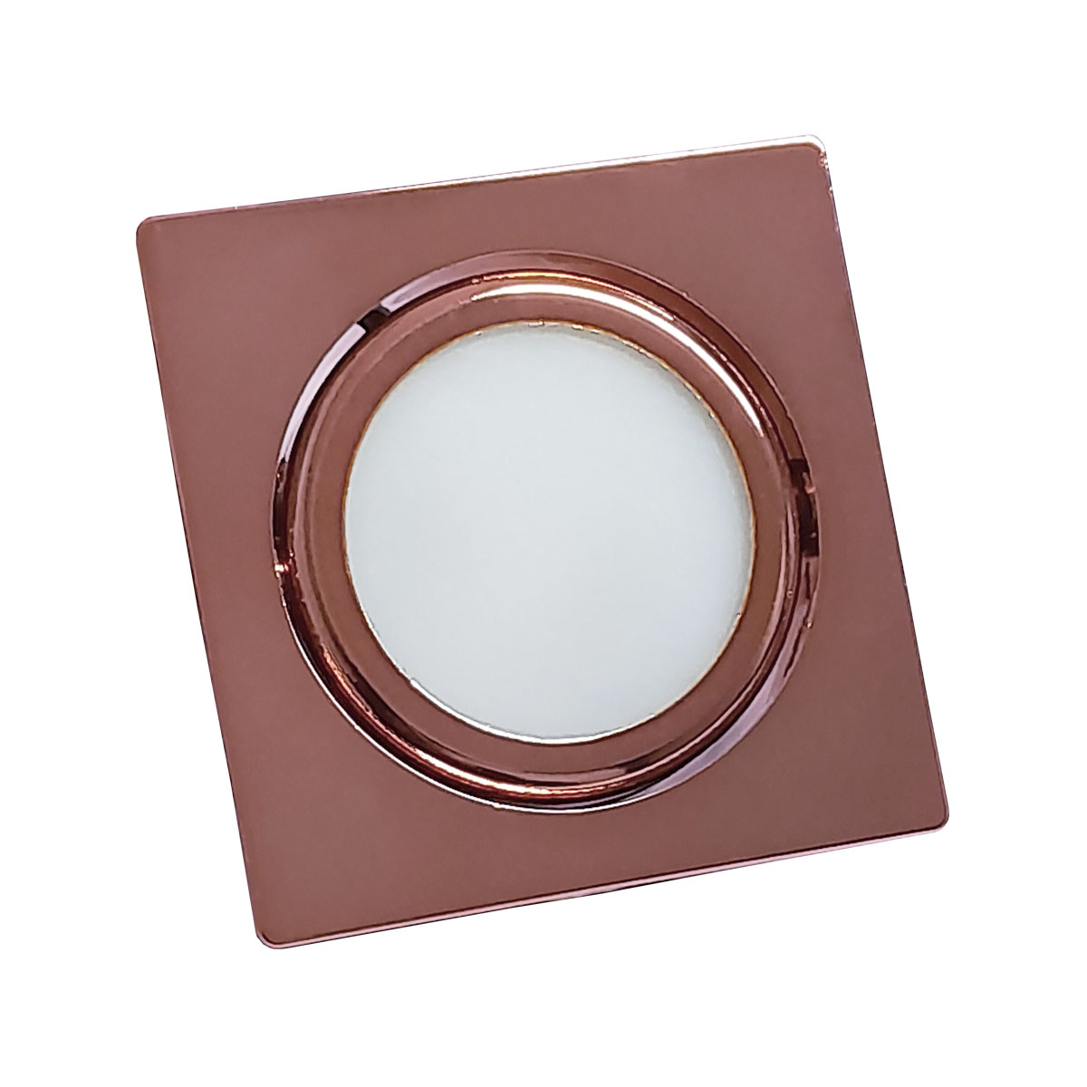 Luminária Quadrada Marselha Embutir Rose 60 Mm - Saluto