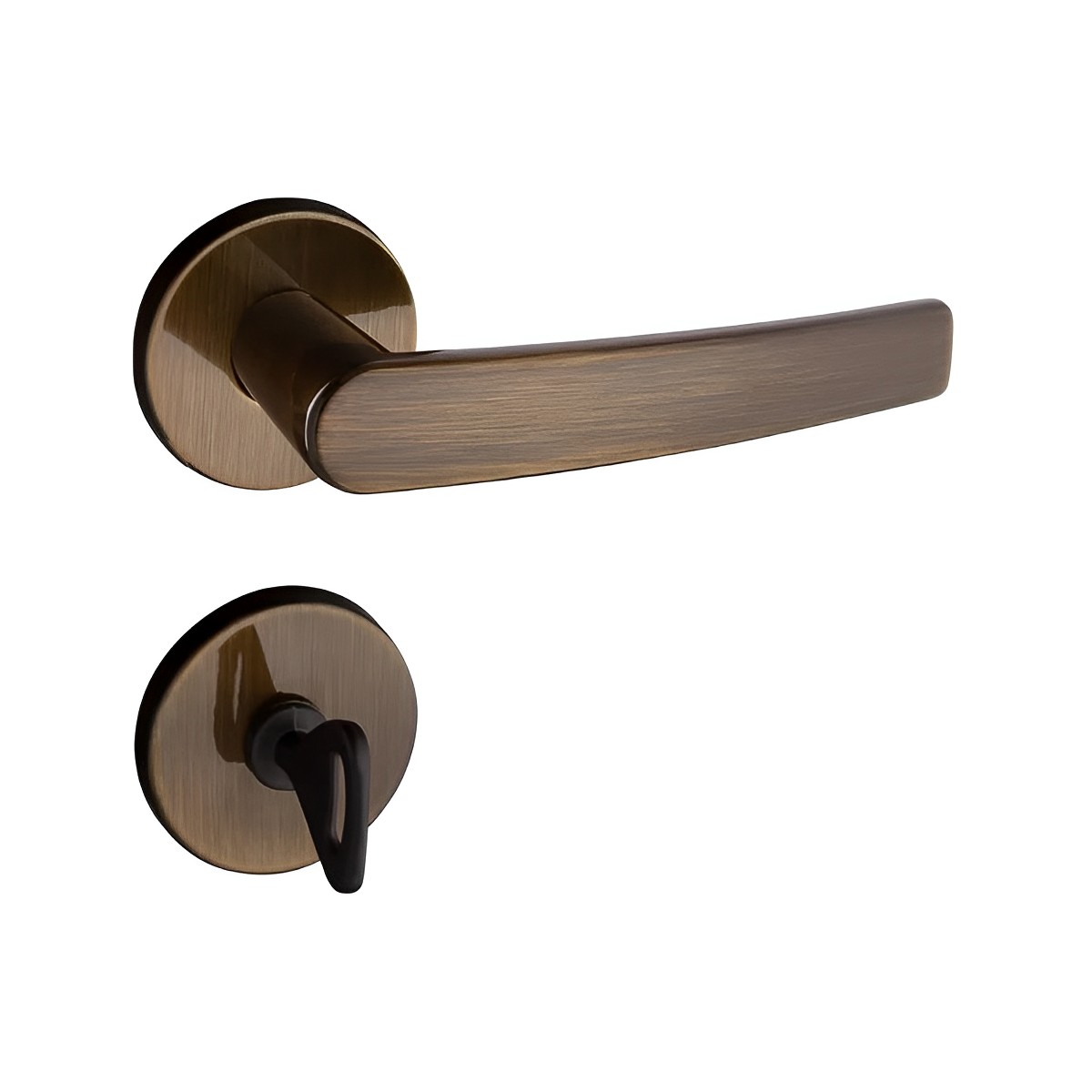 Fechadura Banheiro Concept Redonda 401 Bronze Oxidado - Pado