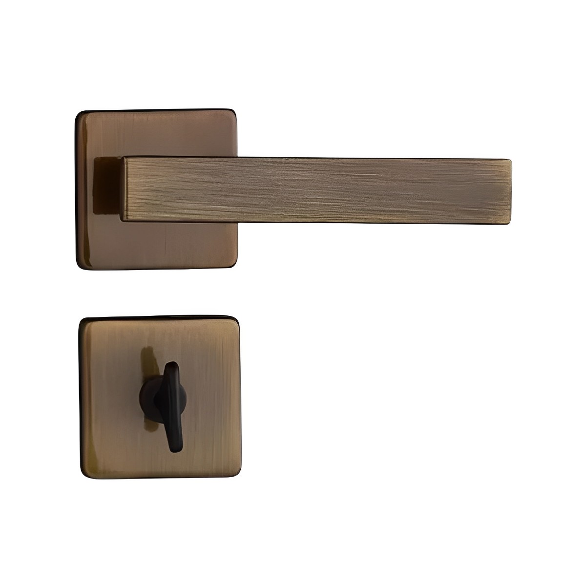 Fechadura Banheiro Concept Quadrada 409 Bronze Oxidado - Pado