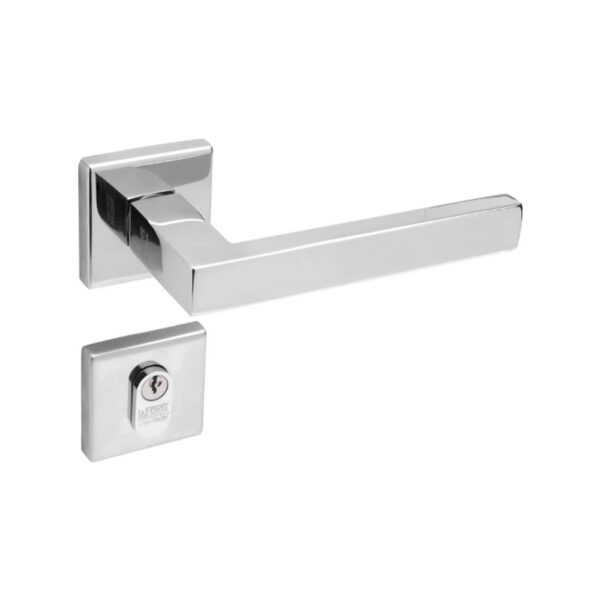 Fechadura Externa 455 Inox Polido 55Mm - La Fonte