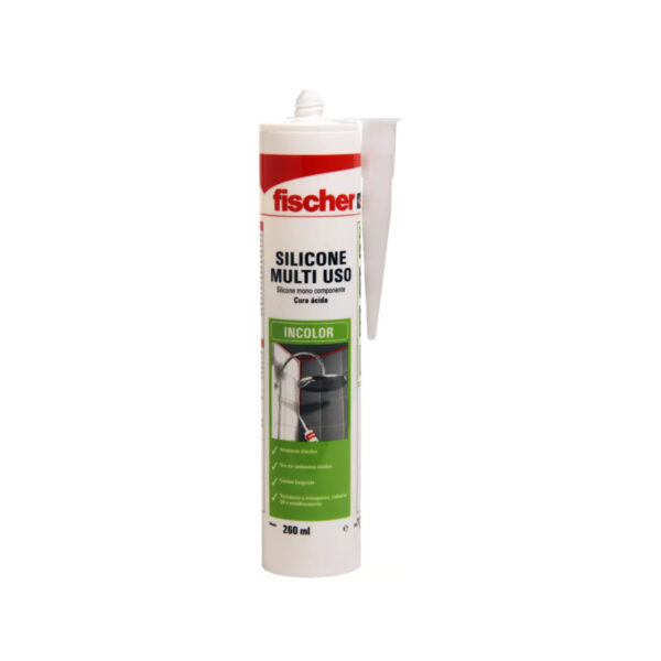 Silicone Acético Incolor 260Ml - Fischer