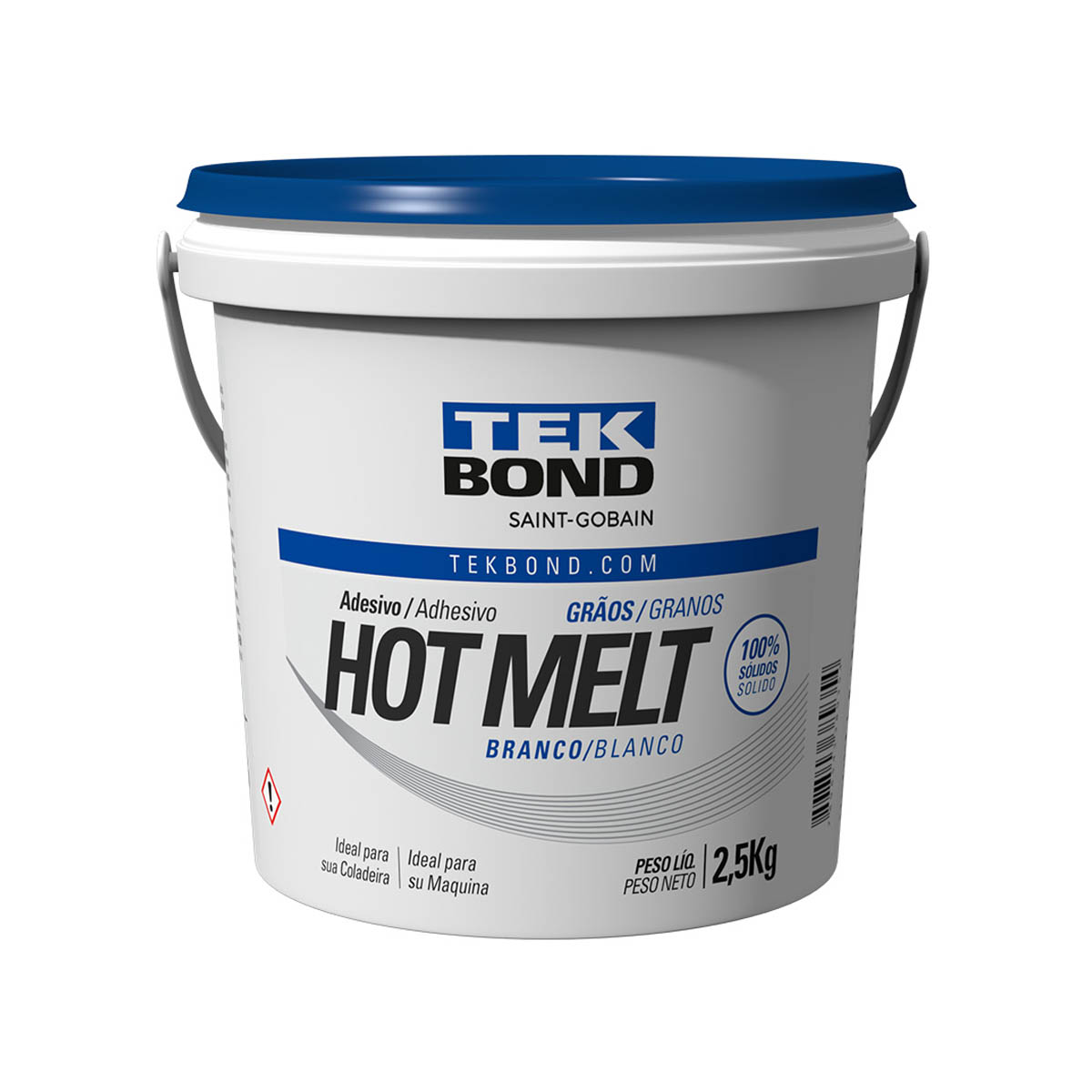 Adesivo Grãos Hot Melt Branco 2,5Kg - Tekbond