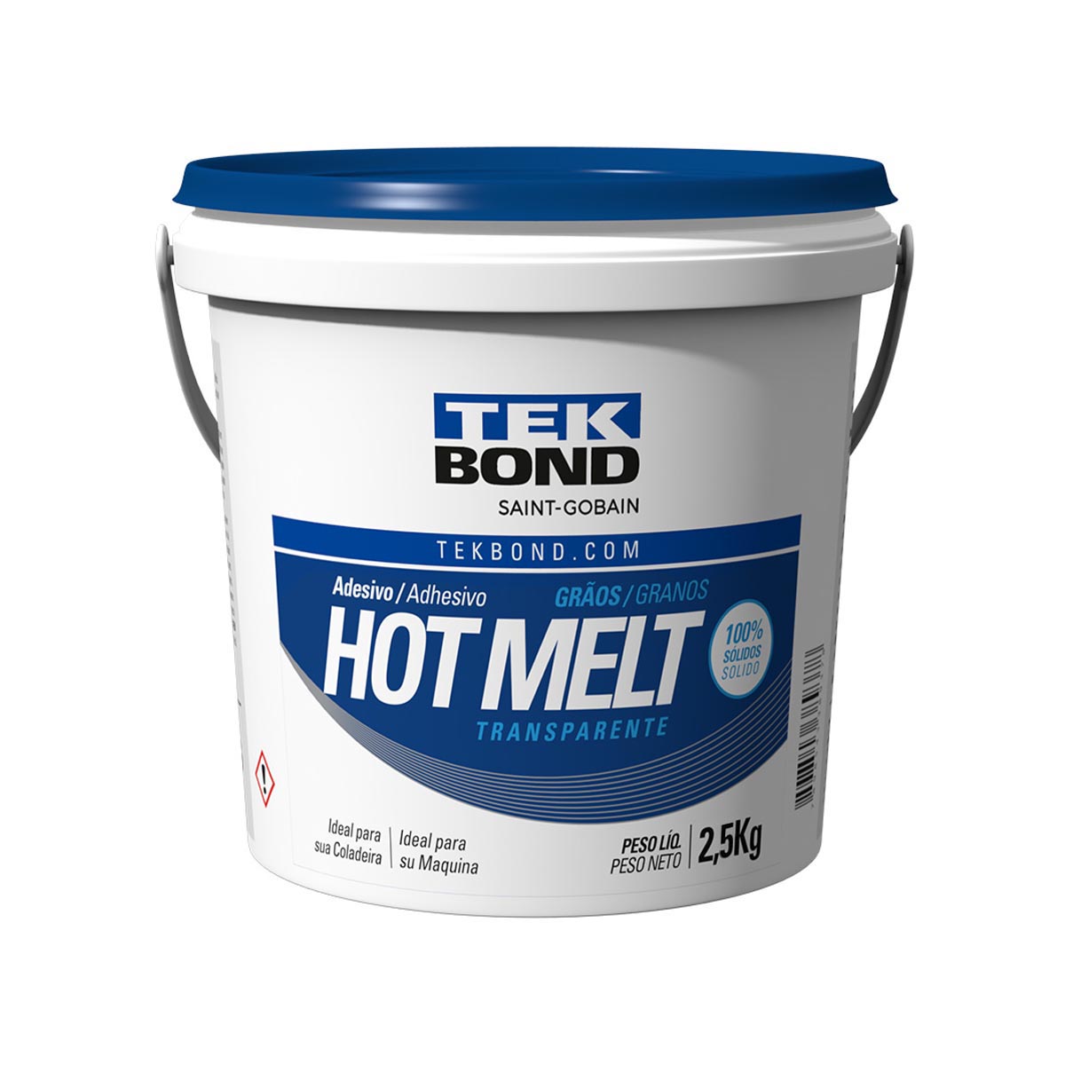 Adesivo Grãos Hot Melt Transparente 2,5Kg - Tekbond